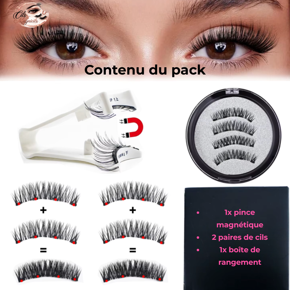 Cils Magnétiques – Sans Colle, Réutilisables, Effet Naturel