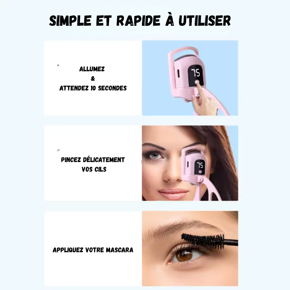 Des cils parfaitement recourbés en 10 secondes – sans abîmer vos cils